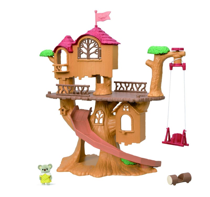 Calico Critters Adventure Treehouse Gift Set, Collectible Dollhouse, Figure and Accessories - Image 1